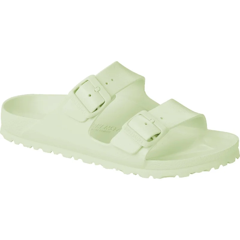 Sandals for summer comfort-Birkenstock Arizona EVA 1024691 Ladies Faded Lime EVA Arch Support Slip On Sandals