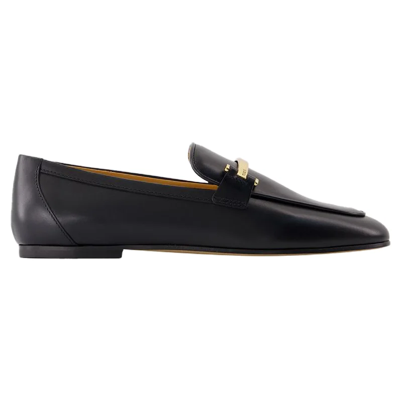 Loafers with soft days-Barreta Loafer - Tod's - Leather - Black