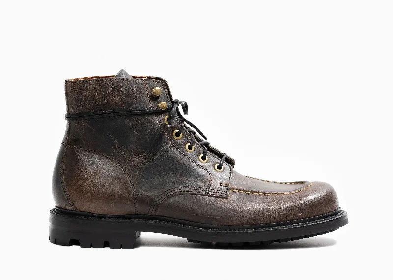 Brass Boot Black Waxed Deer