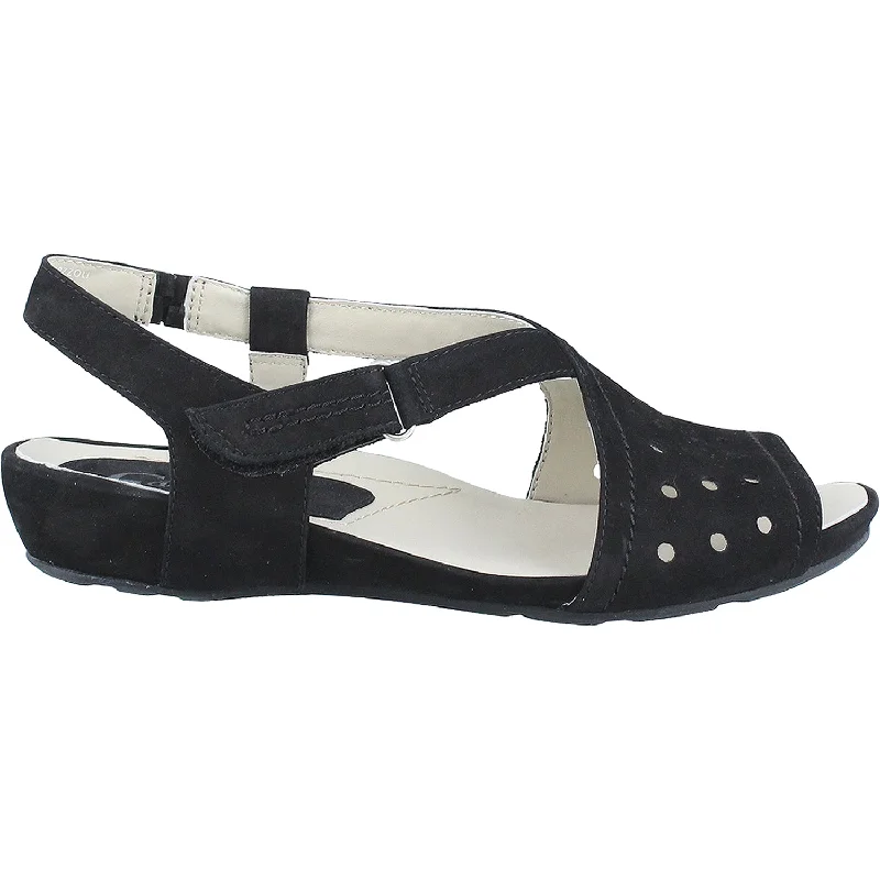 Sandals with lightweight design-Women's Earth Razzoli Black Nubuck