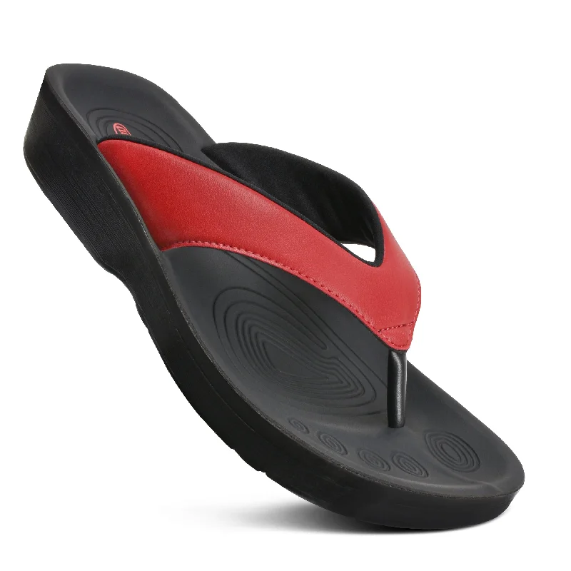 Sandals with rubber sole-Aerothotic - Flumen Women's Sandal