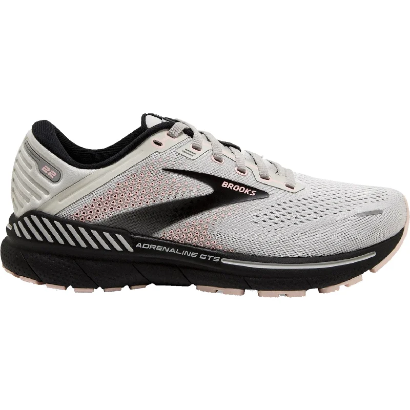 athletic shoes with anti slip liningWomen's Brooks Adrenaline GTS 22 Grey/Rose/Black Mesh