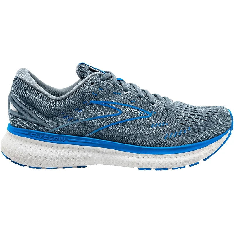 athletic shoes with urban versatilityMen's Brooks Glycerin 19 Quarry/Grey/Dark Blue Mesh