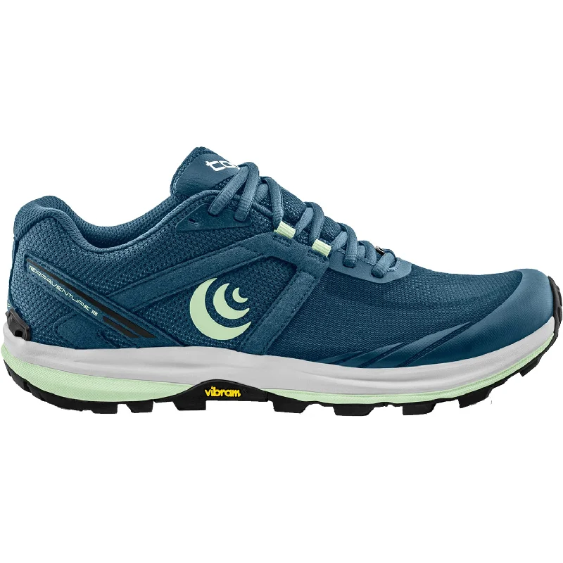 athletic shoes with bone healthWomen's Topo Terraventure 3 Denim/Mint Mesh