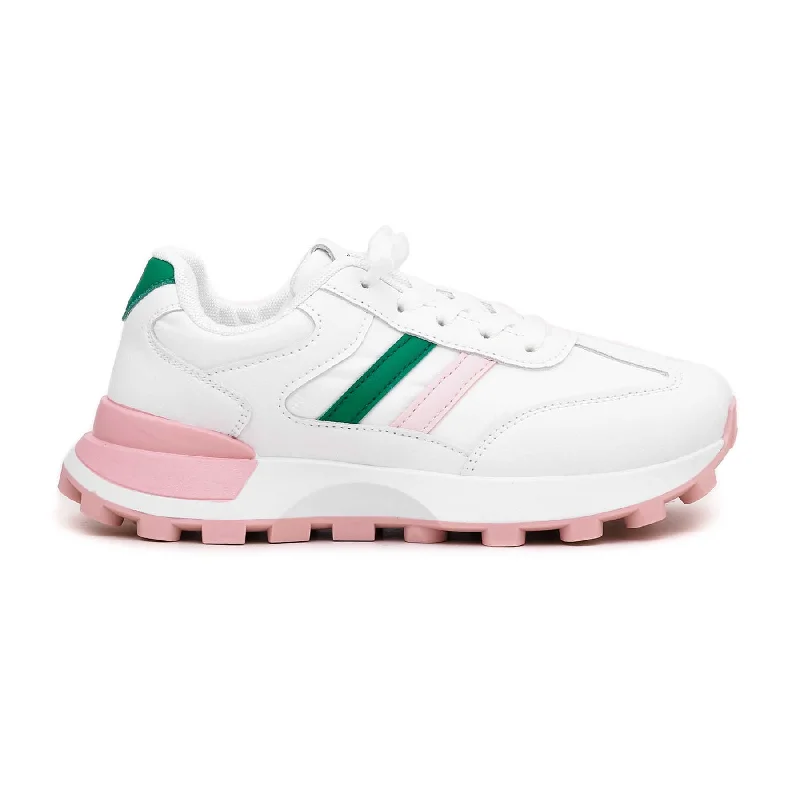 athletic shoes with square lugsPink Casual Sneaker AT7214