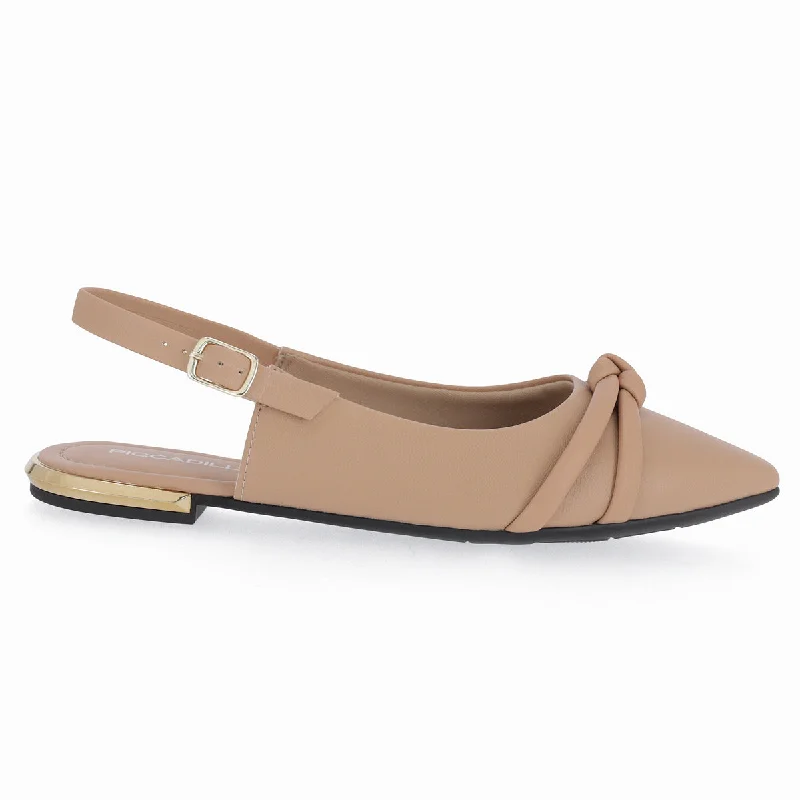 Sandals with trendy vibes-Sling-Back Mule Sandals - Nude (274.077)