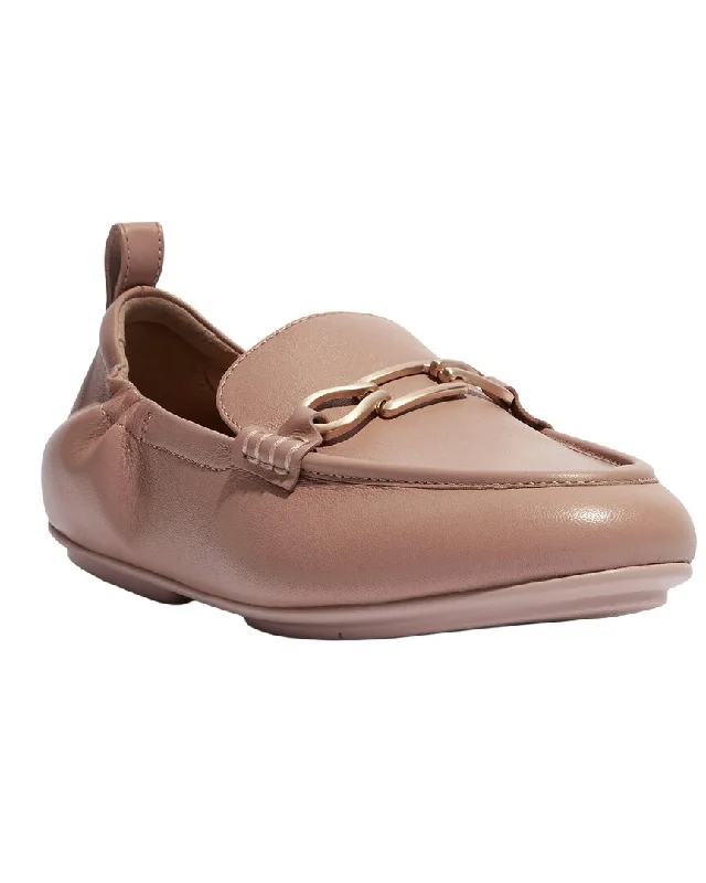 Loafers with square toe-FitFlop Allegro Leather Loafer