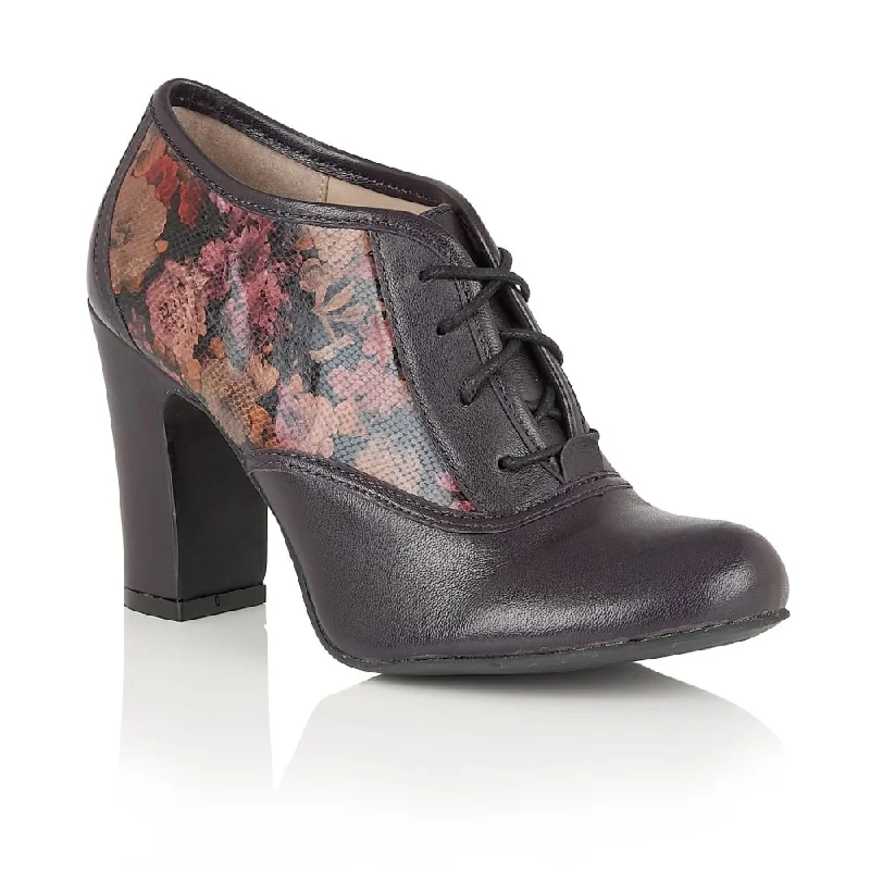 Lotus Hallmark Lian Purple Leather Shoe Boots