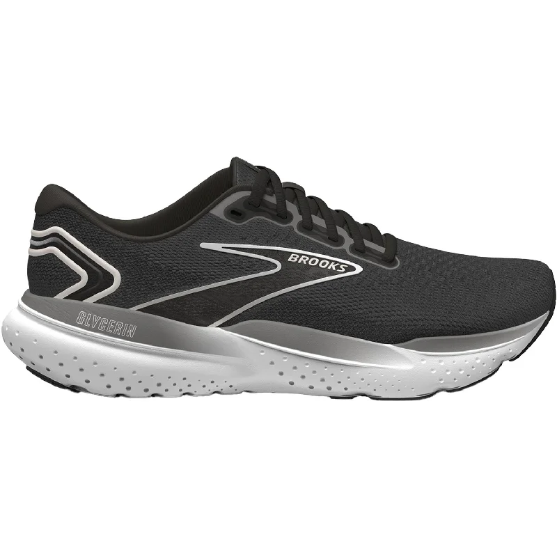 athletic shoes with extra styleWomen's Brooks Glycerin 21 Black/Grey/White Mesh