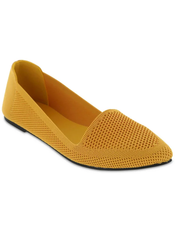 Flats for affordable leases-Corrine Womens Knit Slip On Ballet Flats