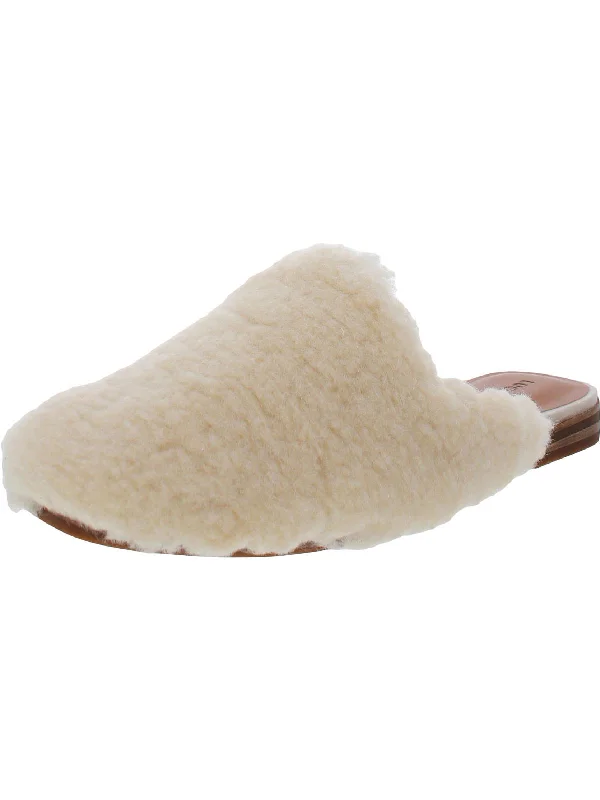 Slippers with lightweight warmth-Colliey Womens Block Heel Casual Slide Slippers