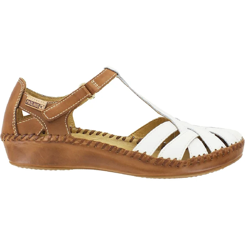 Sandals with breathable sole-Women's Pikolinos Puerto Vallarta 655-0732C1 Nata Leather