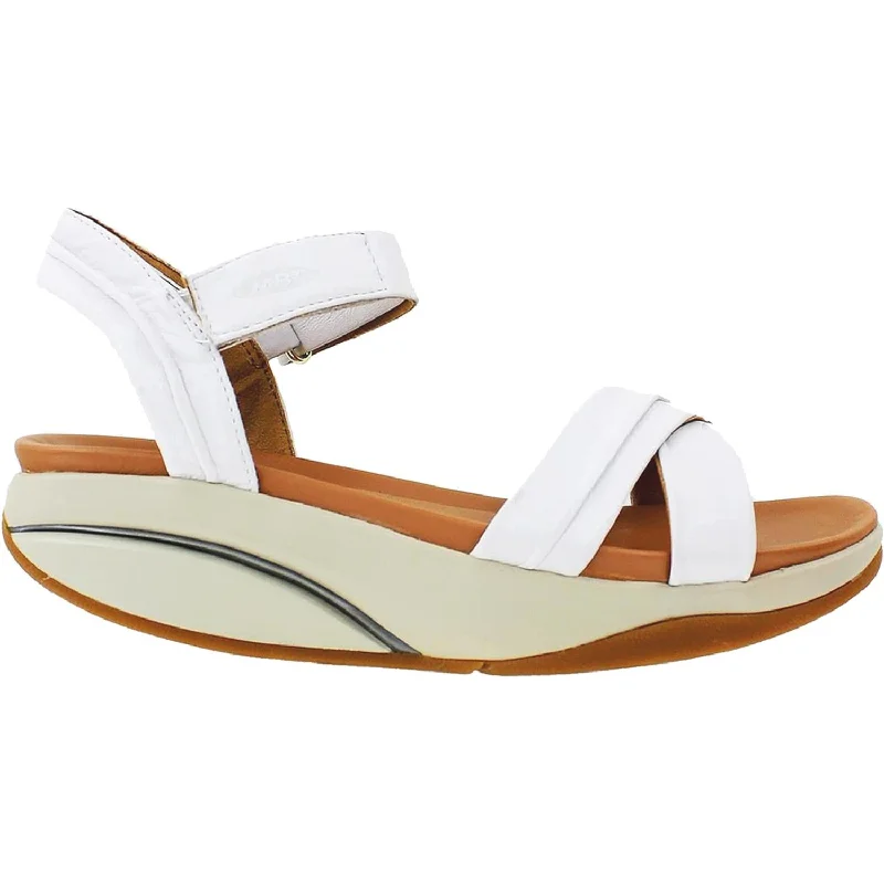 Sandals with chic design-Women's MBT Haifa White Leather