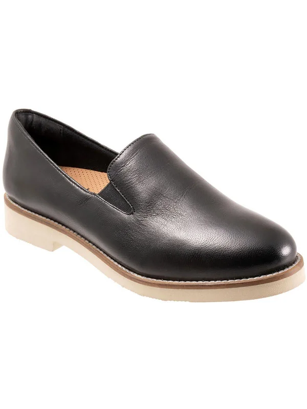 Flats for cozy living-Whistle II Womens Leather Comfort Flats Shoes