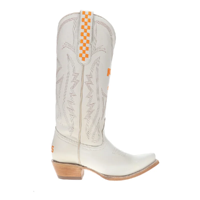 University of Tennesee Gameday Embroidered Logo Snip Toe Cowboy Boots