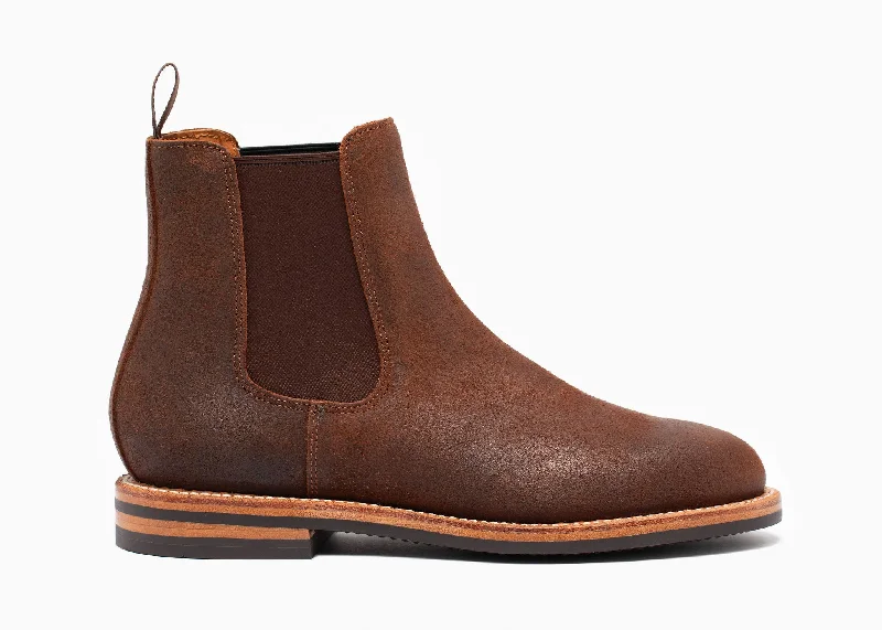 Josephine Chelsea Boot Dark Oak Roughout