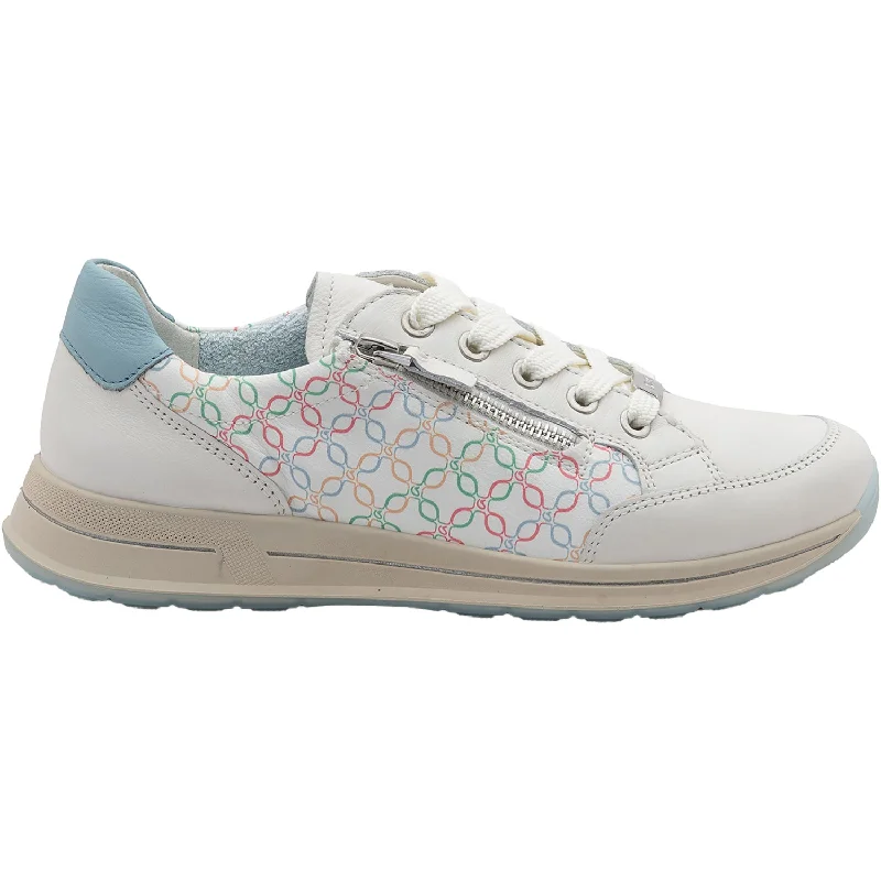 athletic shoes with gps enabledWomen's Ara Oleanna Cream/Multi/Aqua Leather