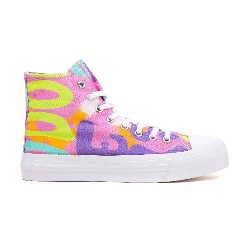 athletic shoes with seasonal comfortMulty Printed High Ankle Sneaker AT7192