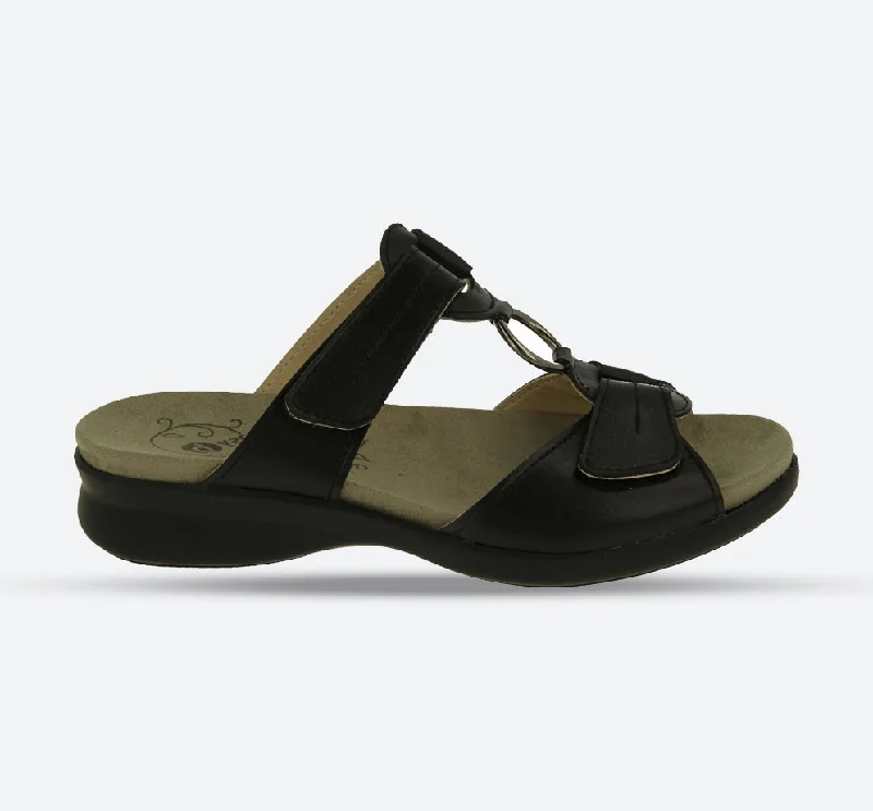 Sandals for narrow feet-Womens Wide Fit DB Scooter Mule Sandals