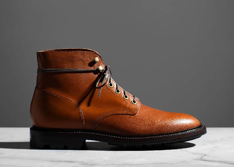 Diesel Boot Saddle Tan with Lug Outsole