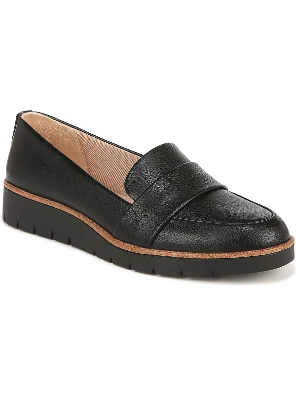 Loafers with fun days-Ollie Womens Faux Leather Slip On Loafers