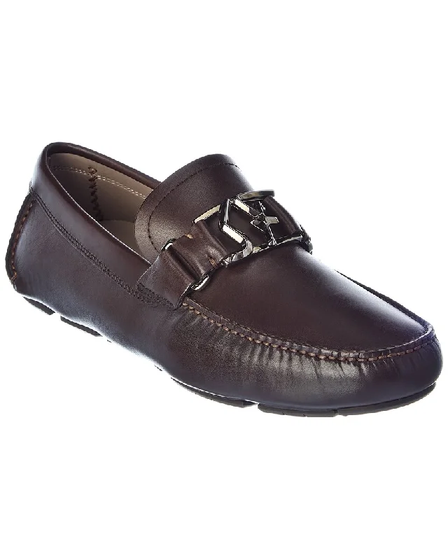 Loafers with edgy fit-Ferragamo Peter Leather Loafer